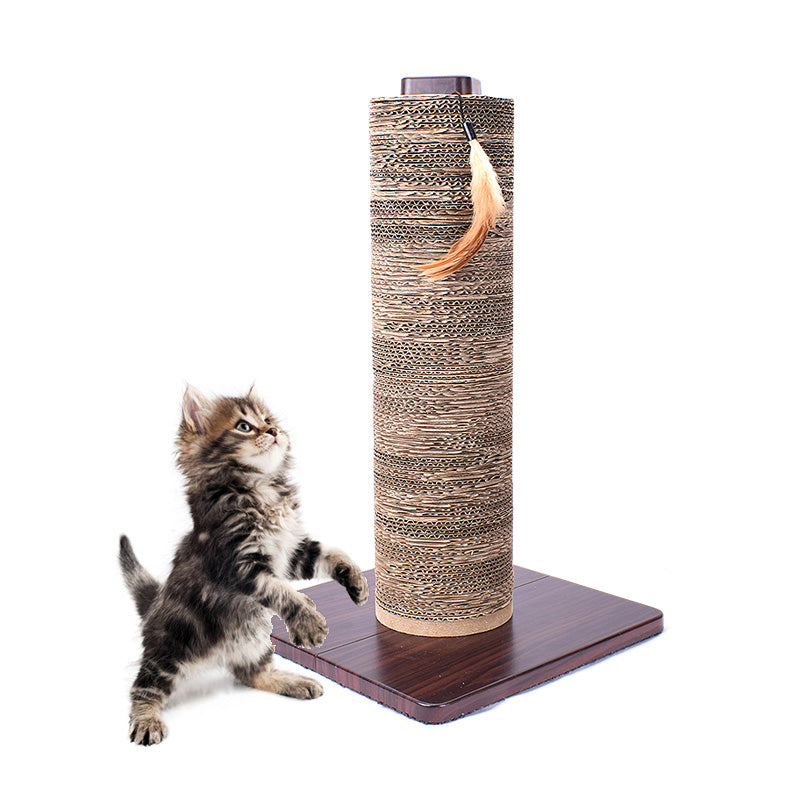 Cat Scratcher Post with Thick Solid Wood Base for Adult Cats Indoor Cat tower