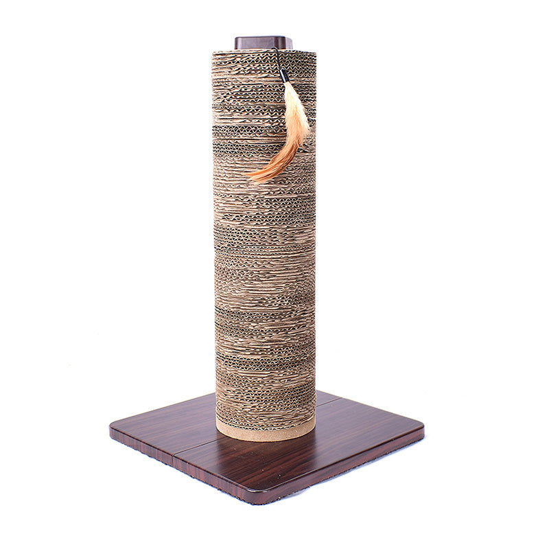 Cat Scratcher Post with Thick Solid Wood Base for Adult Cats Indoor Cat tower