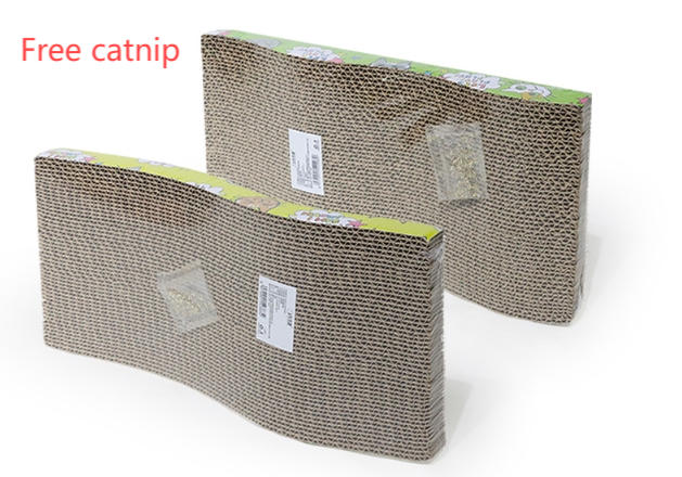 Classic cat scratching board Wave S-shaped straight board Cat claw board OME cat claw grinding toys can be processed directly from the manufacturer