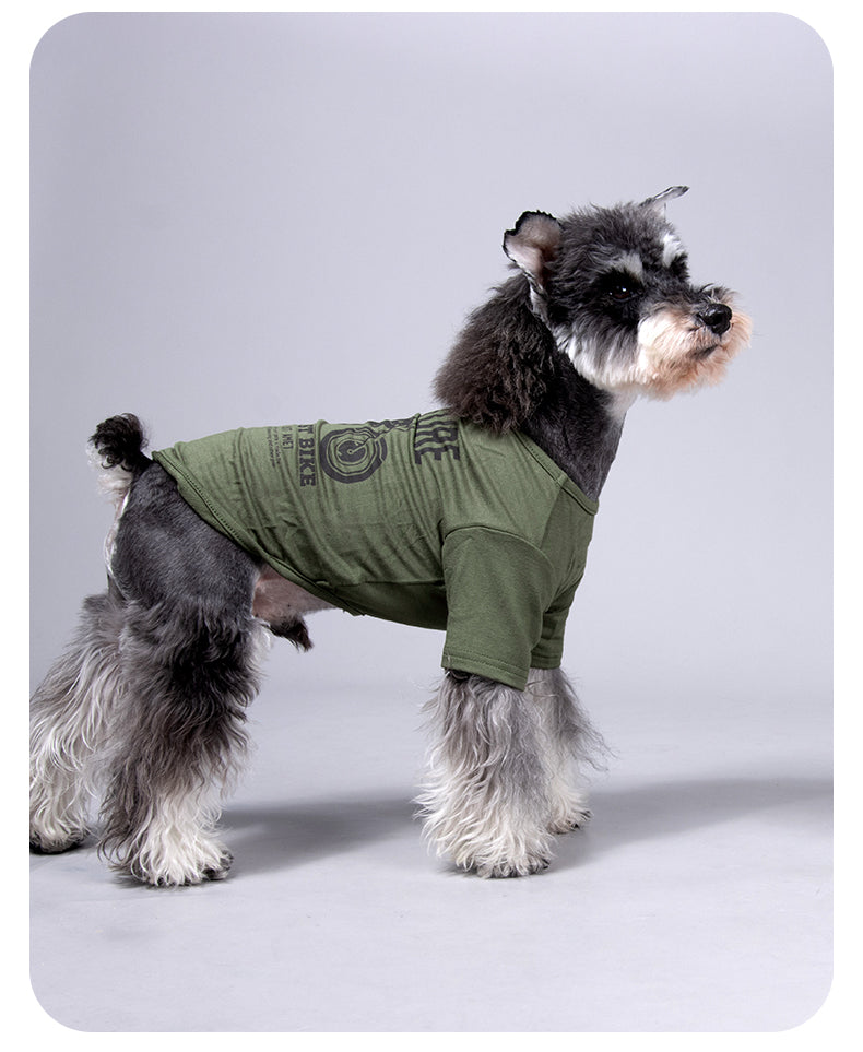 Dog Clothes T shirt Bike Designer Fashion Costumes for Pet Dogs Cats