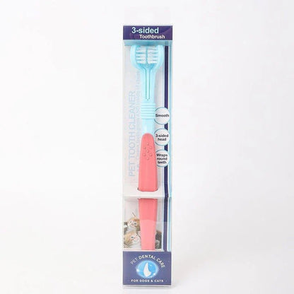 3-Sided Pet Toothbrush Dog Toothbrush Oral Care