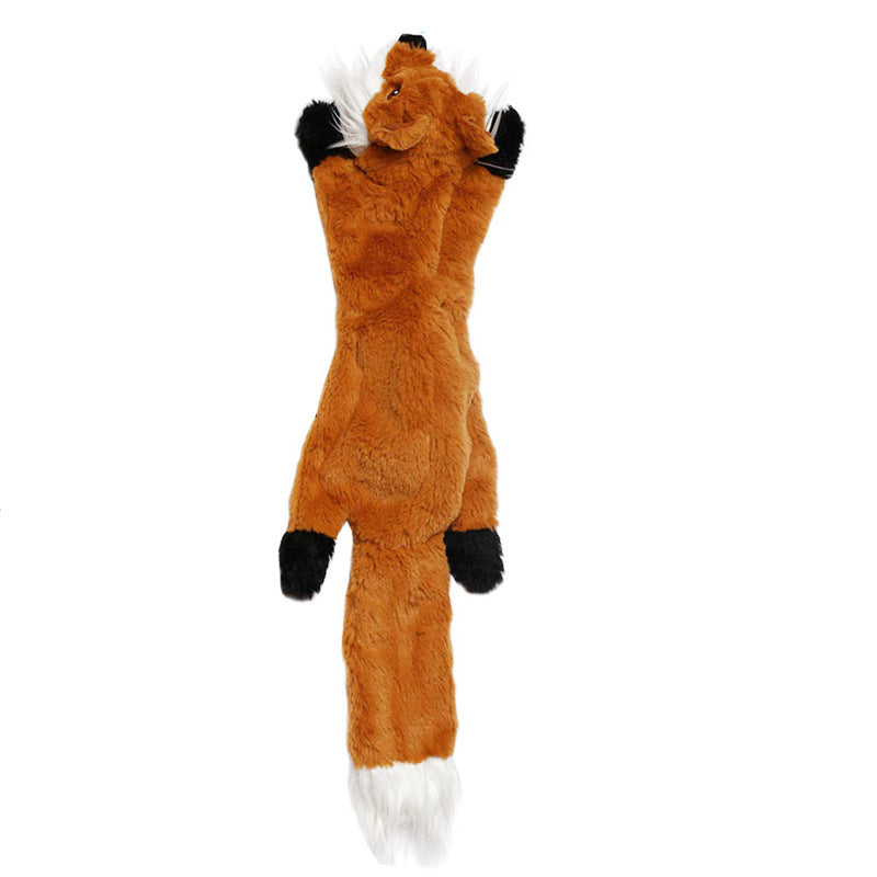 Juguetes de peluche para perros con sonido chirriante y sin relleno