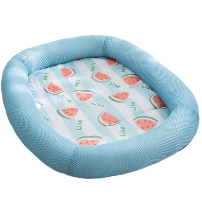 Cooling Non-Slip Dog Bed Waterproof Bolster Cat Beds