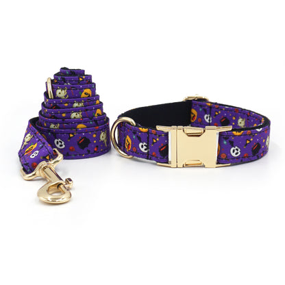 Print Personalized Pet Collars - Custom Dog Collar with Leash Set