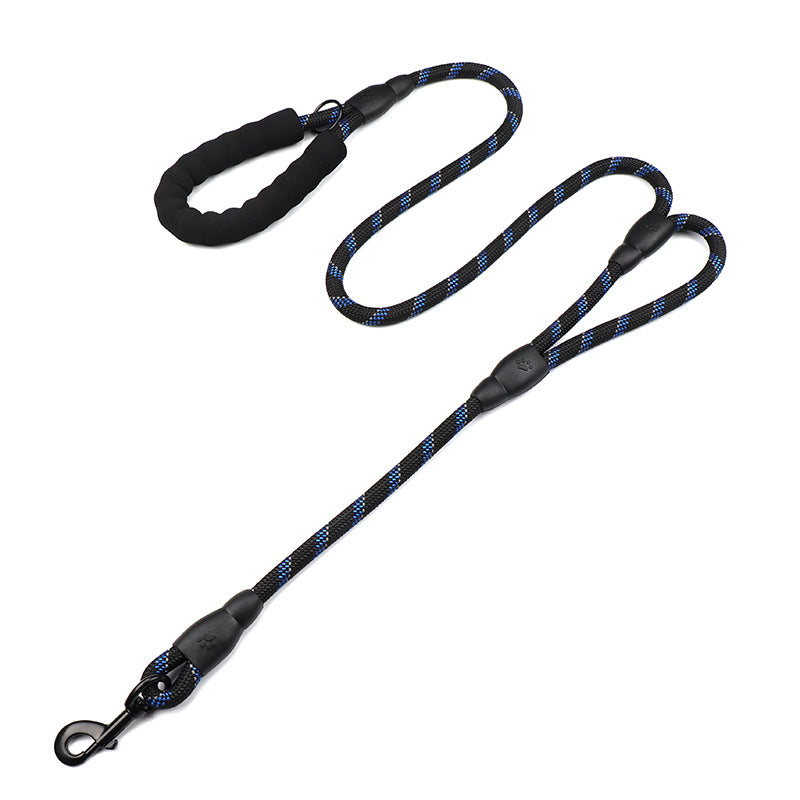 Dog Leash Reflective Traffic Padded Double Handle Lead for Control Safety Training