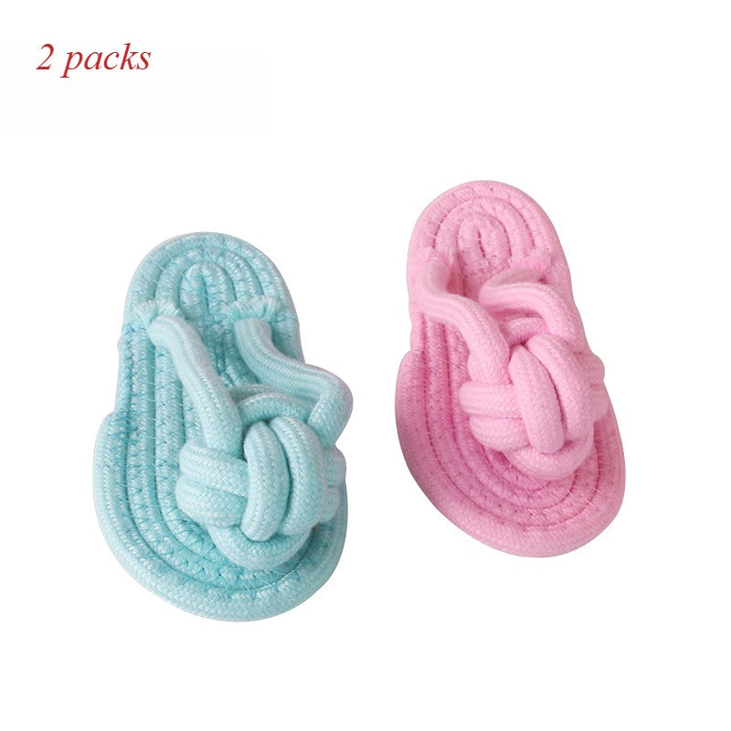 Woven Cotton Rope Toys Customized Color Blocked Dog Chew Stick Toys