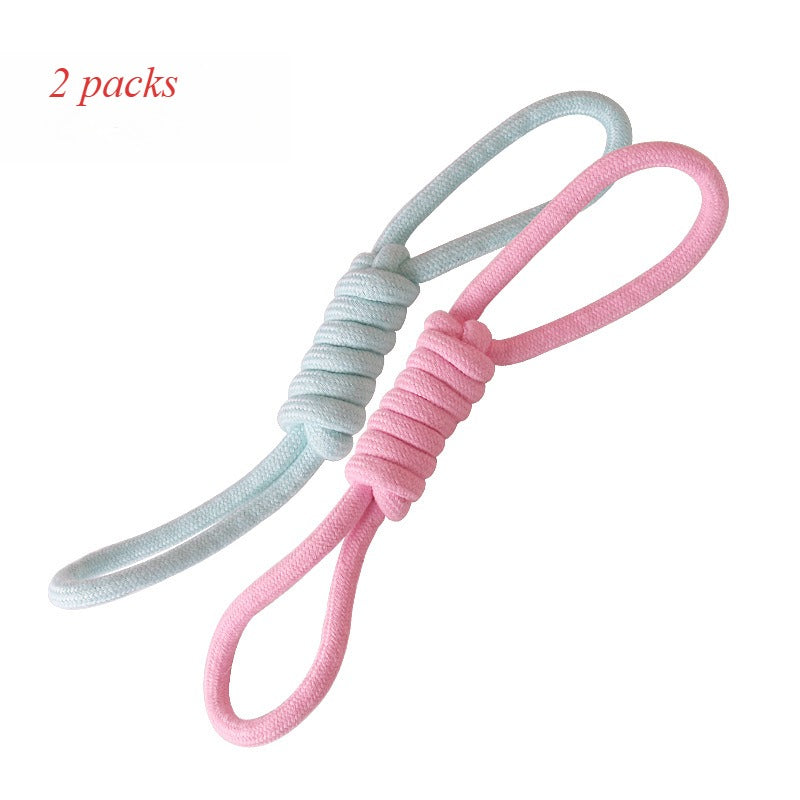 Woven Cotton Rope Toys Customized Color Blocked Dog Chew Stick Toys