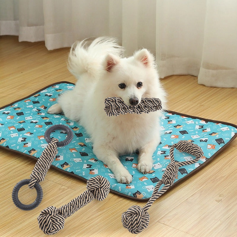 New Braided Cotton Rope Chew Toy Teeth Cleaning Dog Toy