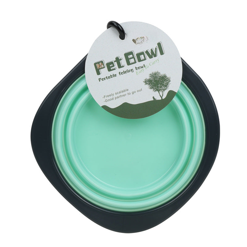 3 Pack Collapsible Portable Pet Feeding Watering Dish with Carabiners