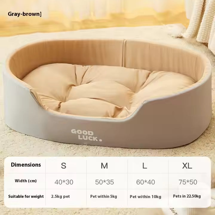 Four Seasons Pet Kennel Washable Double-sided Soft Dog Large Bed