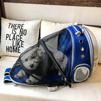 Cat Backpack Bubble Expandable Foldable Breathable Pet Carrier