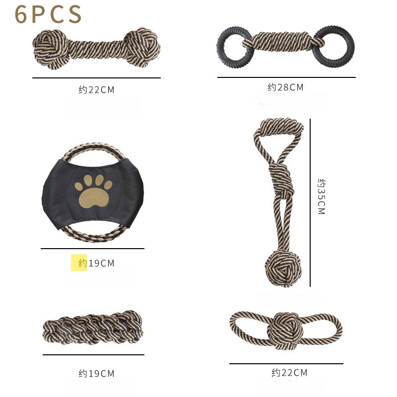 New Braided Cotton Rope Chew Toy Teeth Cleaning Dog Toy
