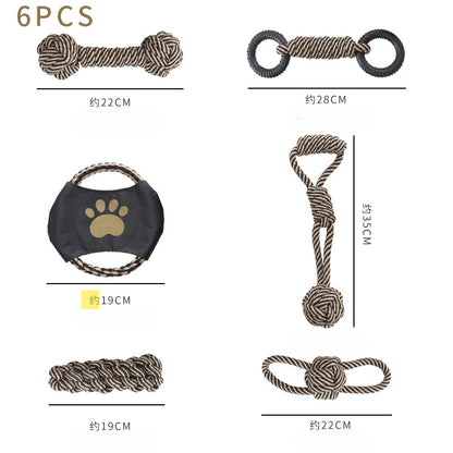 New Braided Cotton Rope Chew Toy Teeth Cleaning Dog Toy