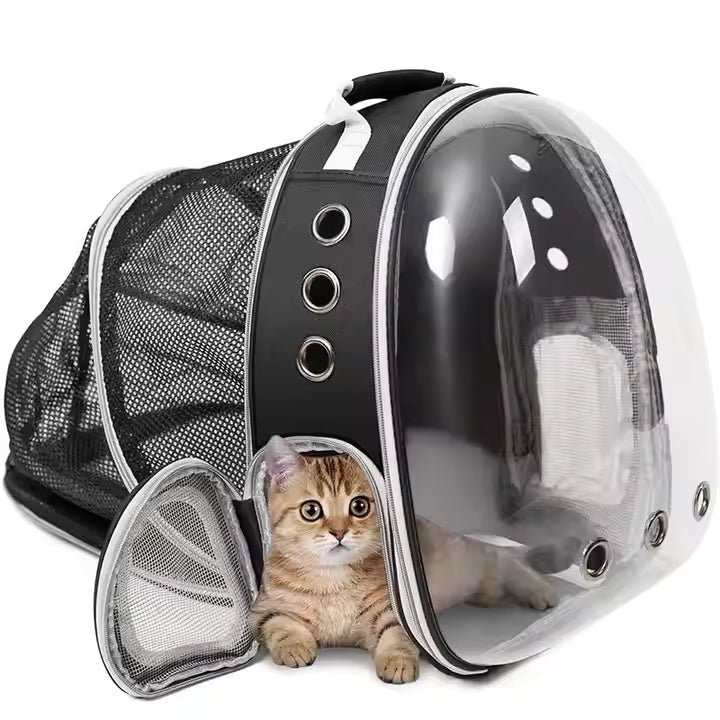 Cat Backpack Bubble Expandable Foldable Breathable Pet Carrier