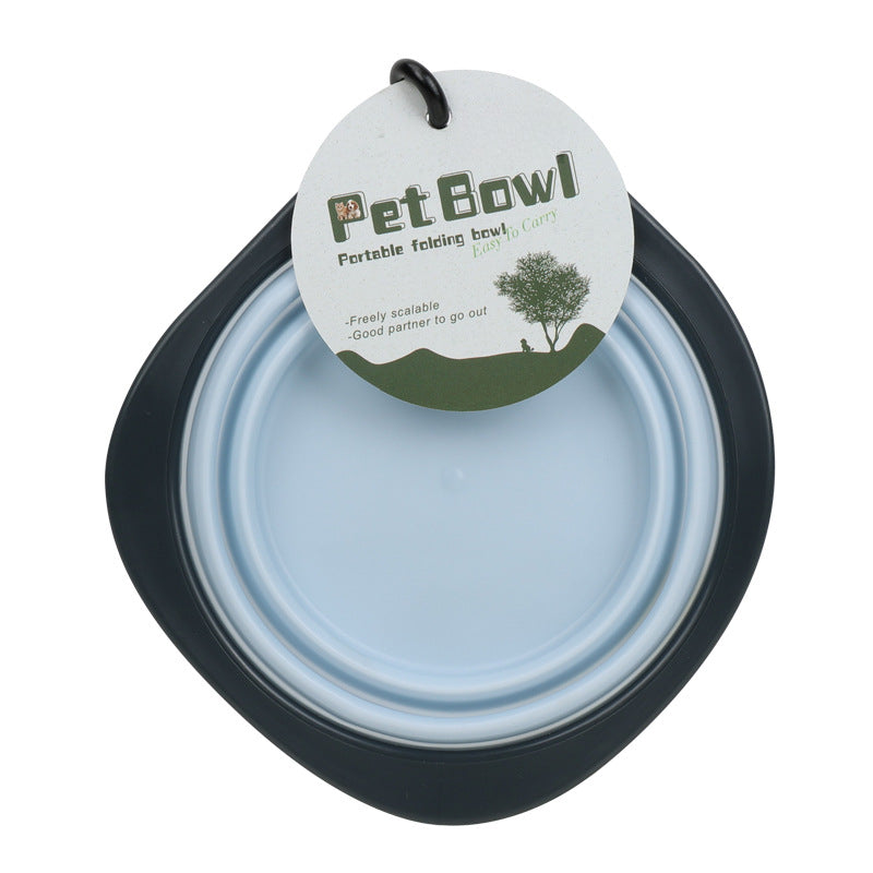 3 Pack Collapsible Portable Pet Feeding Watering Dish with Carabiners