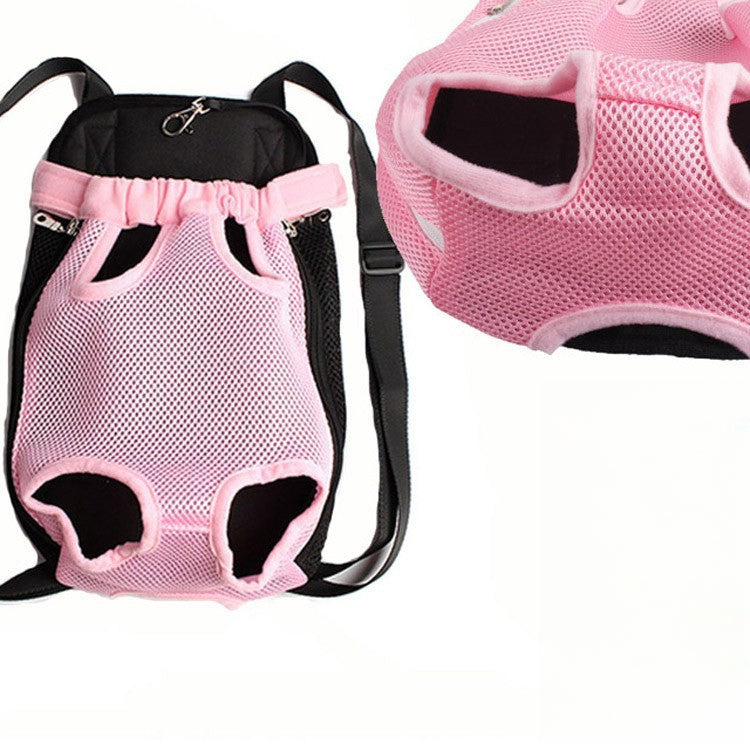 Breathable Mesh Adjustable Front Cat Dog Carrier Backpack Travel Pet Bag
