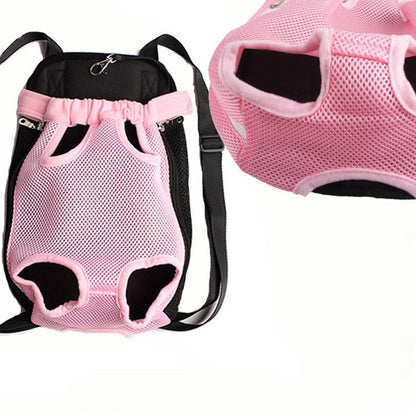 Breathable Mesh Adjustable Front Cat Dog Carrier Backpack Travel Pet Bag