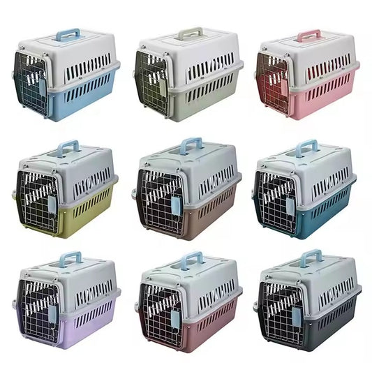 Umweltfreundliches PP-Material Tragbare Outdoor-Hundeversand-Reisebox Dot Pet Airline Carrier