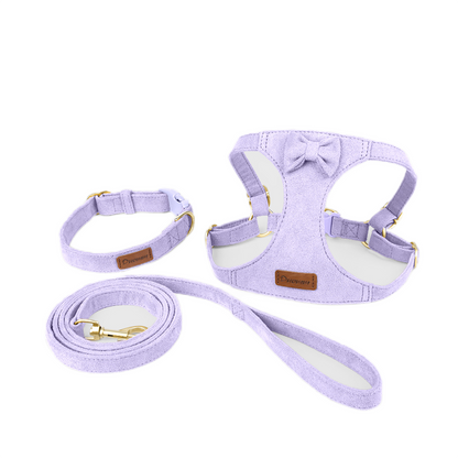 3 Pcs Vest Style Dog Outdoor  Dog Harness and Leash for Cats and Small Dogs