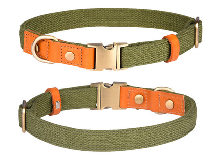 Collar de perro personalizado con hebilla de metal grabada personalizada, collar de perro de nailon duradero 