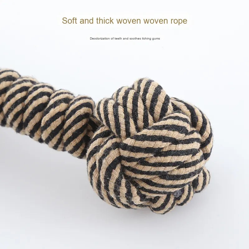 New Braided Cotton Rope Chew Toy Teeth Cleaning Dog Toy