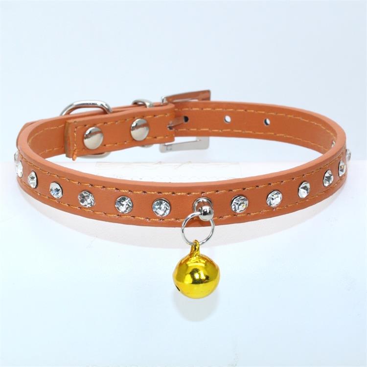 Rhinestone Cat Collar Cute Crystal Diamond Soft Suede PU Leather Puppy Collars