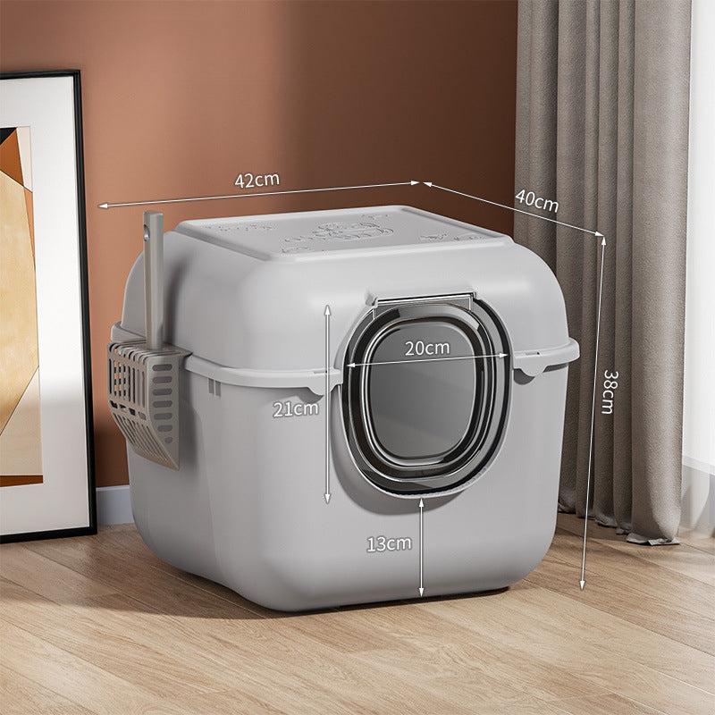 size data full enclosed cat litter box