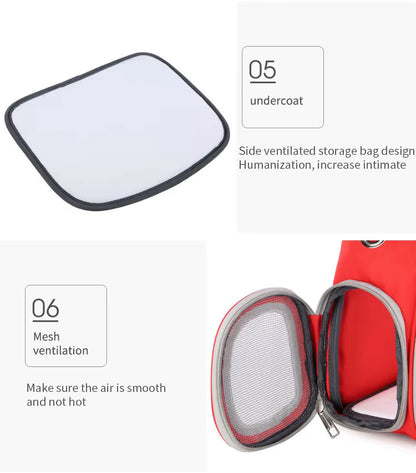 Transparent Pet Backpack for Travel and Outdoor Cat Backpack Carriers