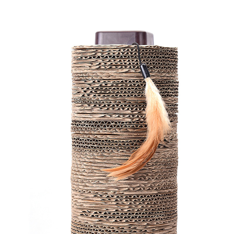 Cat Scratcher Post with Thick Solid Wood Base for Adult Cats Indoor Cat tower