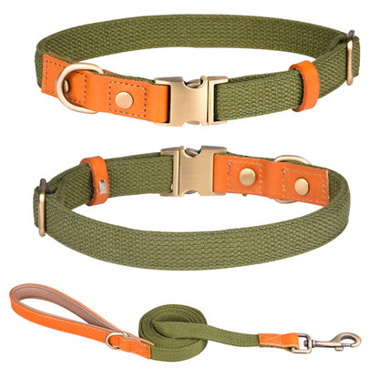 Collar de perro personalizado con hebilla de metal grabada personalizada, collar de perro de nailon duradero 