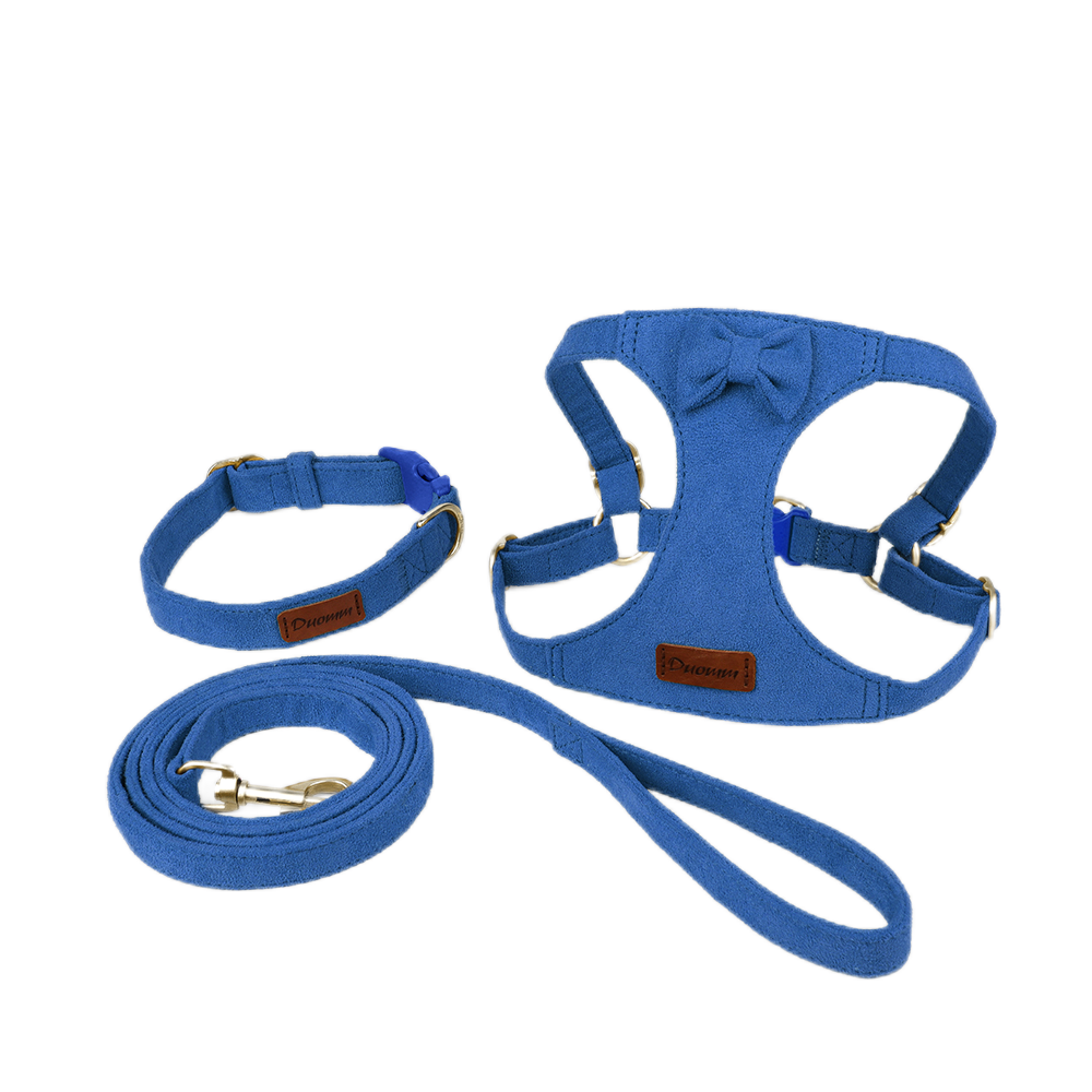 3 Pcs Vest Style Dog Outdoor  Dog Harness and Leash for Cats and Small Dogs