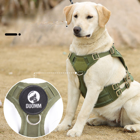 Cross-border large dog tactical strap waterproof and explosion-proof tactical chest strap medium and large dog pet vest spot wholesale