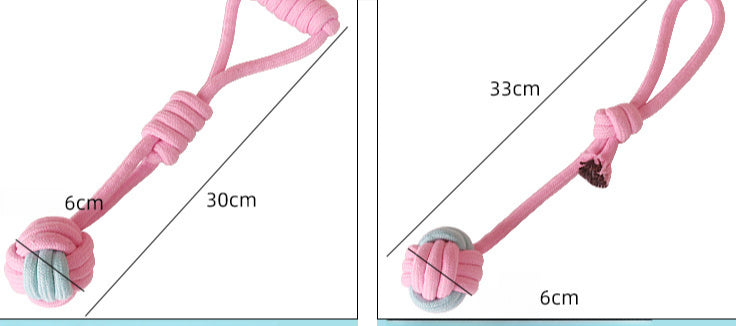 Woven Cotton Rope Toys Customized Color Blocked Dog Chew Stick Toys