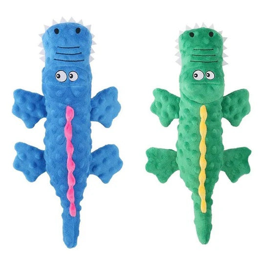 Stuffed Crocodile Plush Squeaker Dog Toy