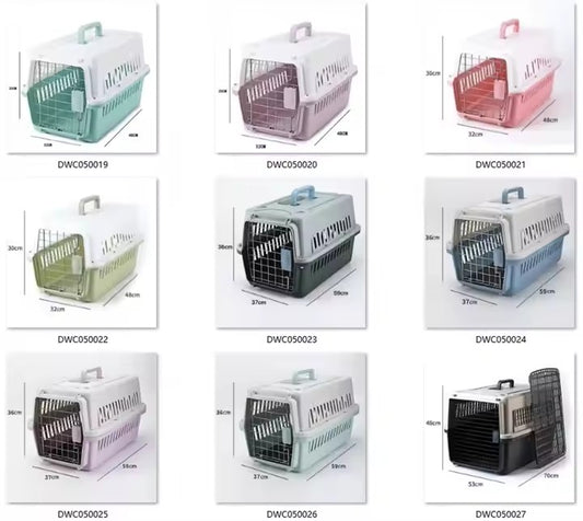 Umweltfreundliches PP-Material Tragbare Outdoor-Hundeversand-Reisebox Dot Pet Airline Carrier