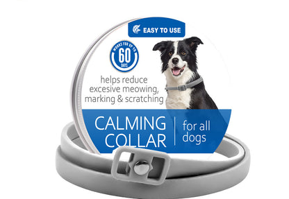 Collar calmante para mascotas, ajustable, antiestrés, con feromonas para gatos 