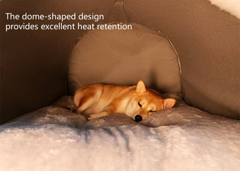 Dog House Warm Cave Sleeping Nest Detachable Foldable Soft Pet Beds