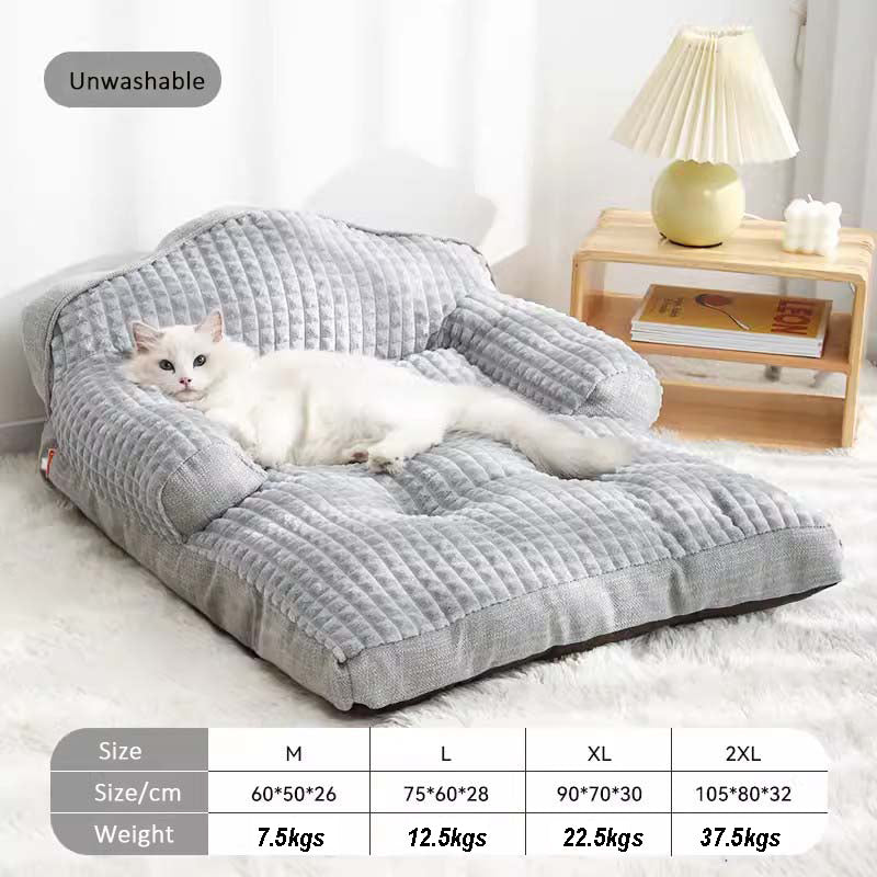 Pet lazy sofa Pet cat litter, universal cat bed for all seasons, comfortable and warm home sofa bed, large dog sleeping mat