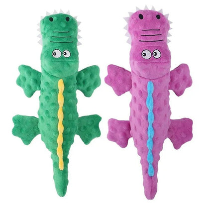 Stuffed Crocodile Plush Squeaker Dog Toy