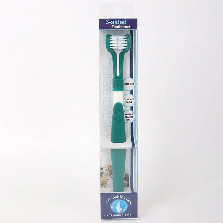3-Sided Pet Toothbrush Dog Toothbrush Oral Care