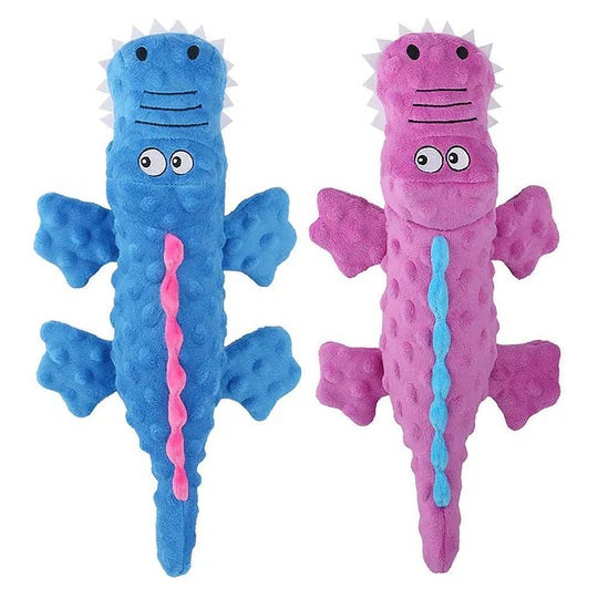 Stuffed Crocodile Plush Squeaker Dog Toy