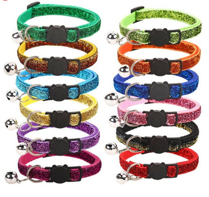12 Pack Reflective Cat Collar with Bell