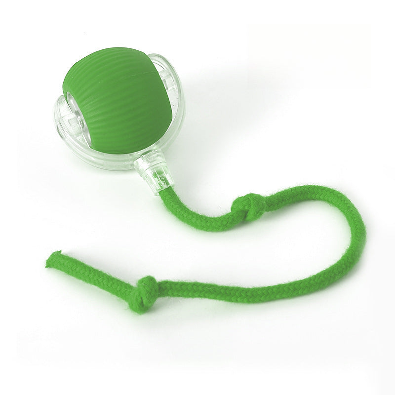 Interactive Cat Toys Ball Automatic Rolling Ball with Tail USB Rechargeable