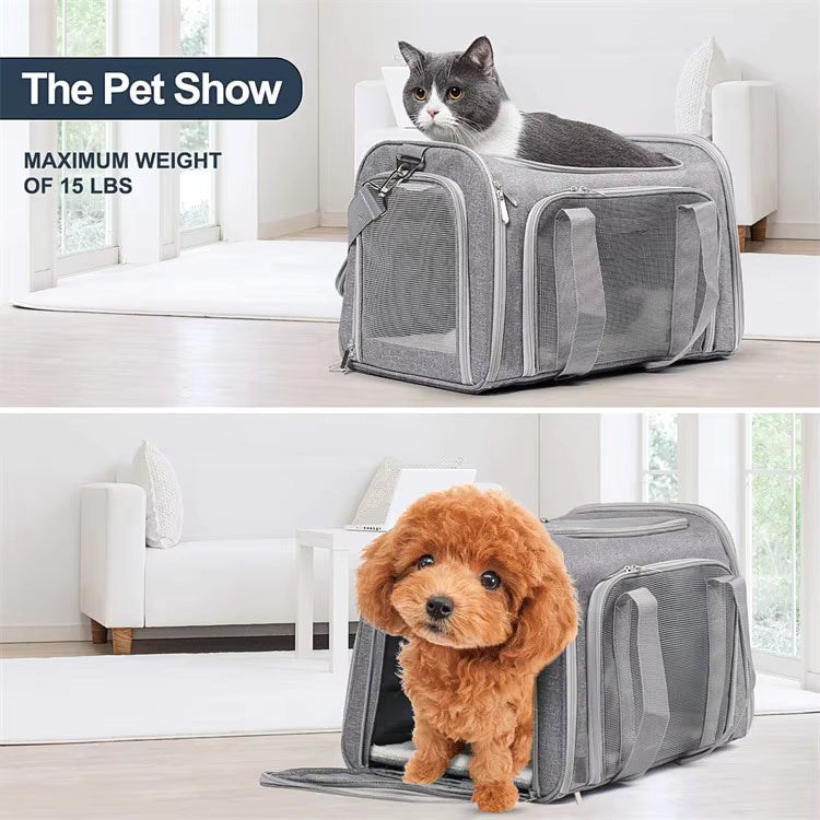 Airline Approved Soft Collapsible Waterproof Travel Dog Carrier Pet Hand Bag