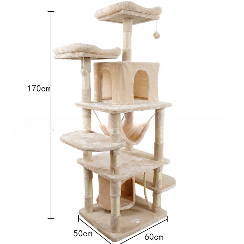 Pet directly from the manufacturer Large cat climbing frame cat nest cat villa sisal cat scratching board cat toy