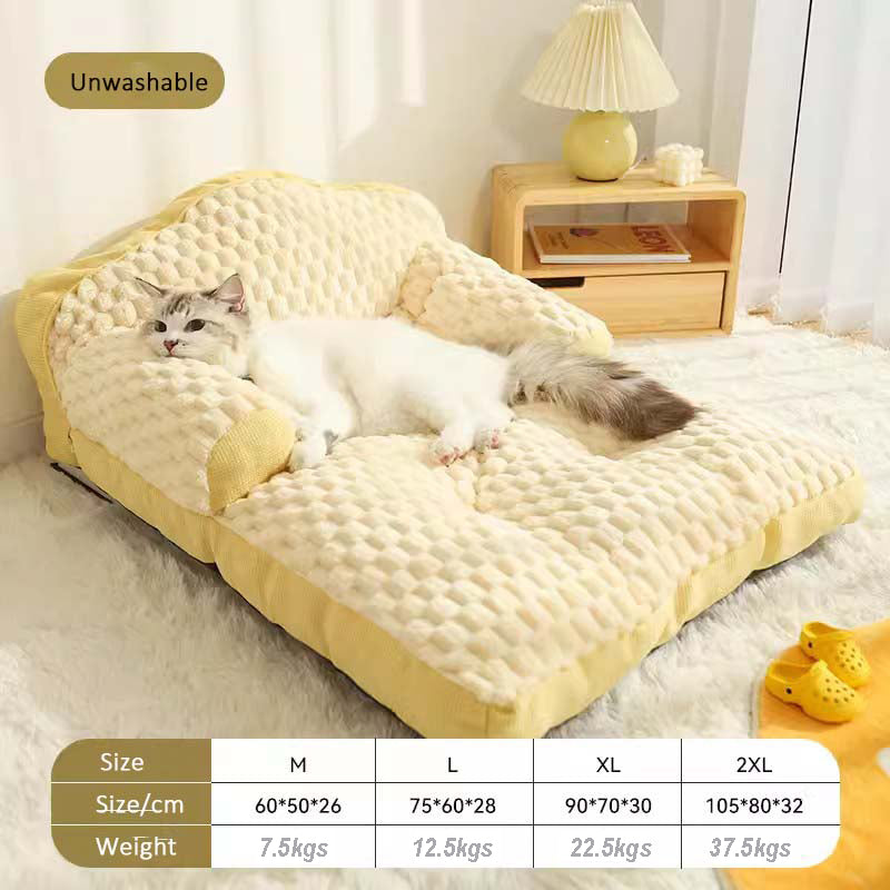 Pet lazy sofa Pet cat litter, universal cat bed for all seasons, comfortable and warm home sofa bed, large dog sleeping mat