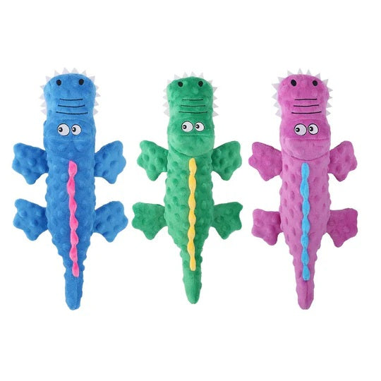 Stuffed Crocodile Plush Squeaker Dog Toy