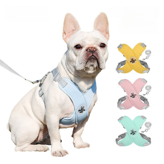X Dog Harness Reflective No Pull Step-in Harnesses with Leash Set