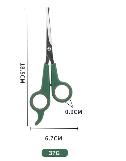 Pet Scissors Plastic Cat Flat Scissors Dog Hair Trimming Scissors