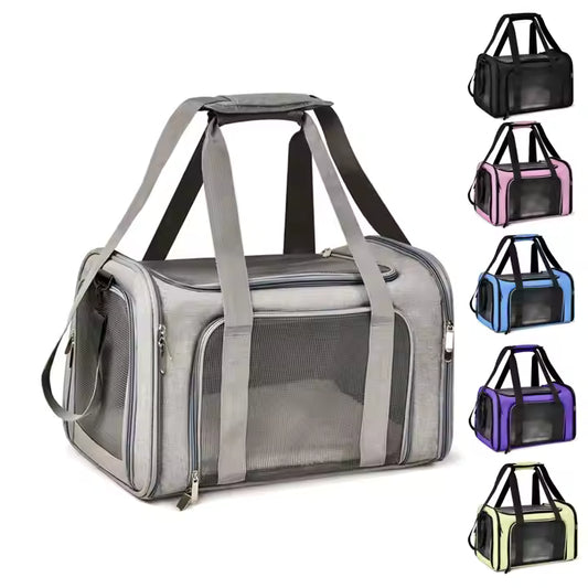 Airline Approved Soft Collapsible Waterproof Travel Dog Carrier Pet Hand Bag